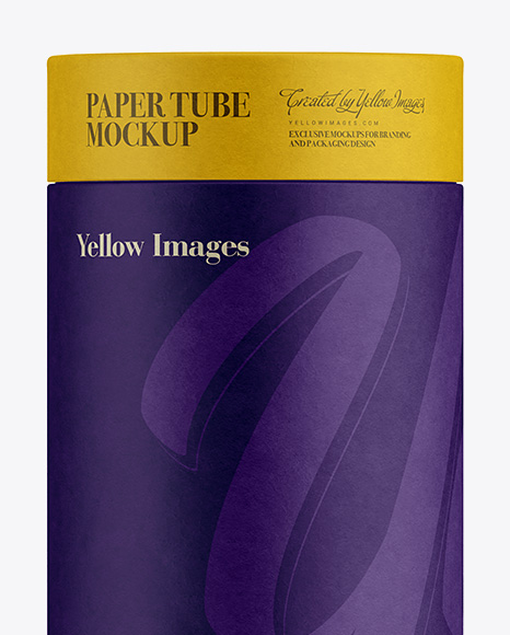 Big Paper Tube Mockup – Front View