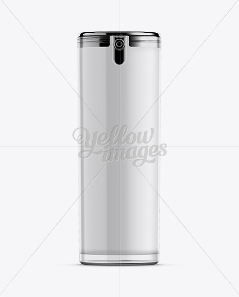 Airless Pump Bottle Mockup - Front View