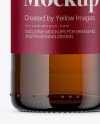 250ml Amber Glass Bottle w/ Beer Mockup