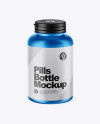 Matte Metallic Pills Bottle Mockup (High-Angle Shot) Matte Metallic Pills Bottle Mockup (High-Angle Shot)