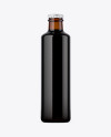 250ml Amber Glass Bottle w/ Dark Beer Mockup