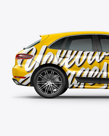 Luxury SUV Crossover Mockup - Side view