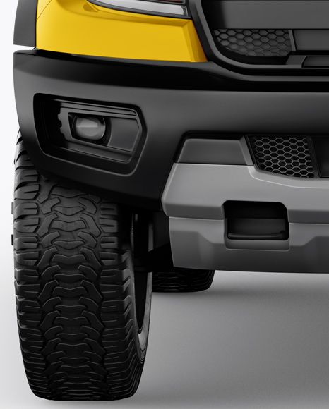 Pickup Truck Mockup - Front View