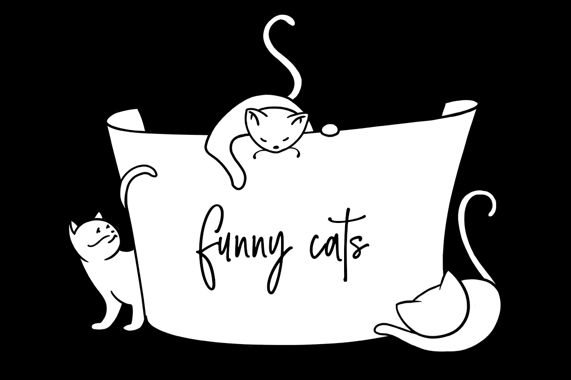 Cats clipart collection