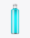 250ml Clear Glass Bottle w/ Soft Drink Mockup