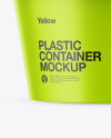 Matte Plastic Container Mockup