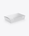 Paper Box Mockup - Half Side View (High-Angle Shot)