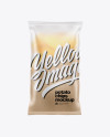 Frosted Plastic Bag With Potato Chips Mockup