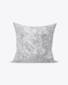 Square Velvet Pillow Mockup - Front View