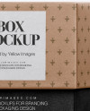 Kraft Box Mockup - Front View Kraft Box Mockup - Front View