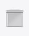 Glossy Square Tin Box Mockup