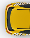 Hatchback 5-doors Mockup - Top View