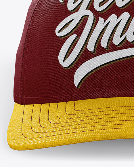 Snapback Cap Mockup - Front View