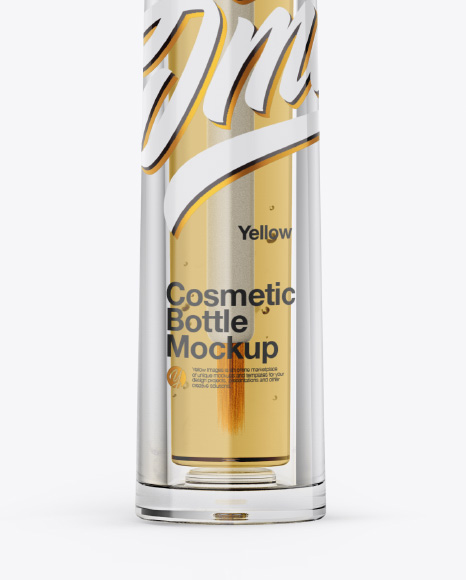 Cosmetic Bottle Mockup - Front View