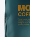 Matte Coffee Bag with Valve Mockup - Front View