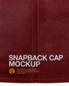 Snapback Cap Mockup - Back View