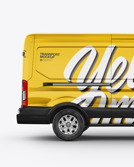 Panel Van Mockup - Side View