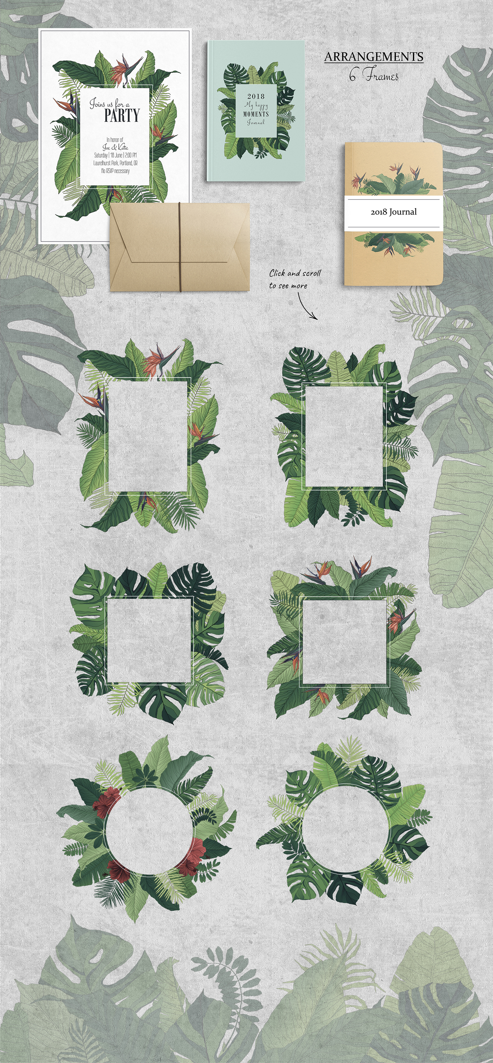 Tropical Set: Patterns & Elements Tropical Set: Patterns & Elements