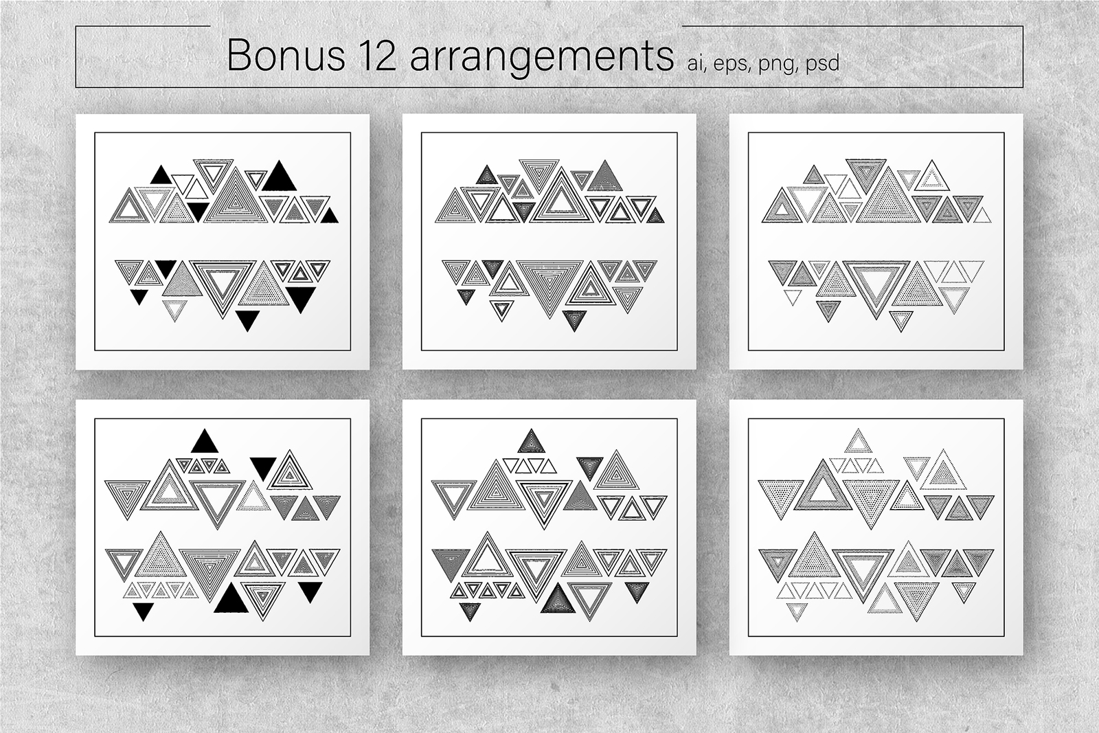 Triangles: Patterns &amp; Borders