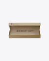 Opened Metallic Box Mockup - Front View (High-Angle Shot)
