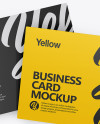 Two Business Cards Mockup - Front View