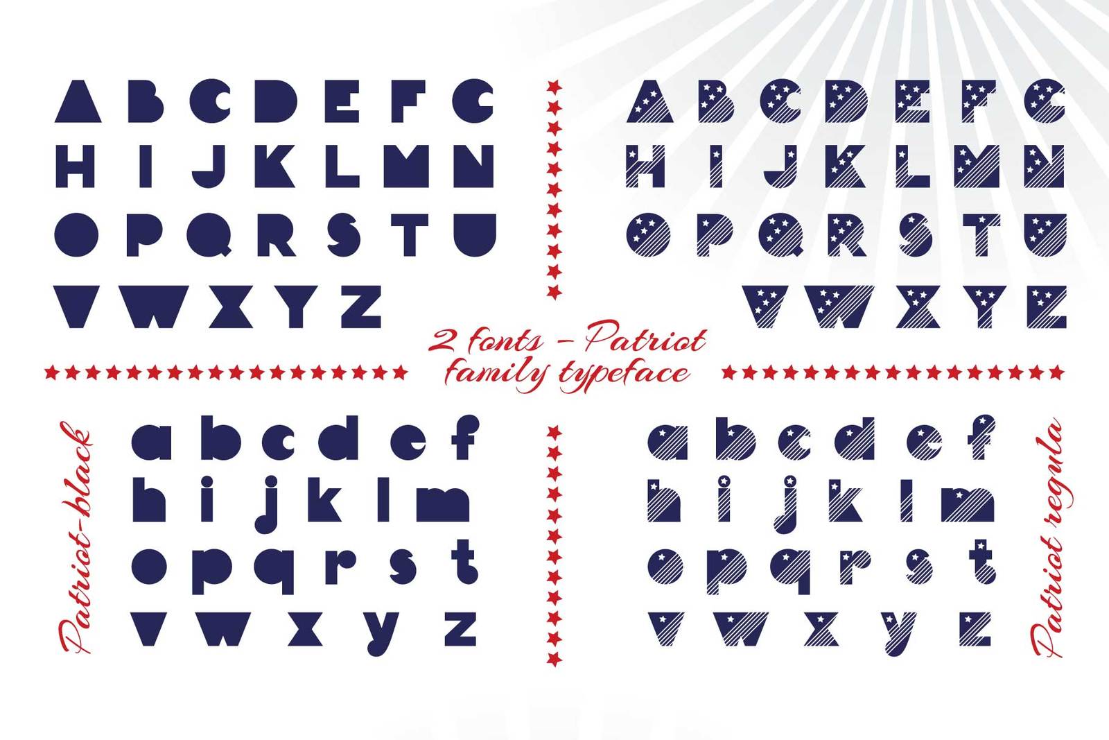 Patriot font family