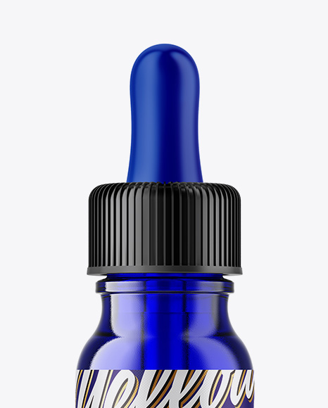 15ml Blue Glass Dropper Bottle