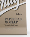 Kraft Bag Mockup - Front View