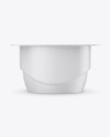 Matte Yogurt Cup Mockup - Front View