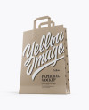 Kraft Bag Mockup - Half Side View