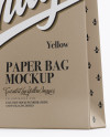 Kraft Bag Mockup - Half Side View