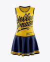 Women Netball Dress HQ Mockup - Front View