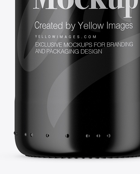 250ml Glossy Bottle Mockup