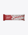 Glossy Snack Bar Mockup - Top View