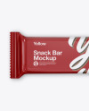 Glossy Snack Bar Mockup - Top View