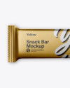 Metallic Snack Bar Mockup - Top View