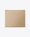 Kraft Paper Box Mockup - Front View