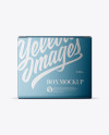 Metallic Box Mockup - Front View