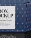 Textured Box Mockup - Front View (High-Angle Shot)