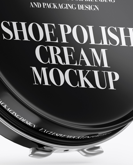 Glossy Shoe Polish Cream Jar Mockup