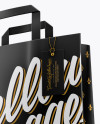 Paper Bag w/ Label Mockup - Half Side View