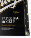 Paper Bag w/ Label Mockup - Half Side View