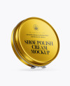 Metallic Shoe Polish Cream Jar Mockup