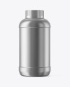 Matte Metallic Plastic Bottle Mockup