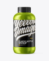 Matte Metallic Plastic Bottle Mockup