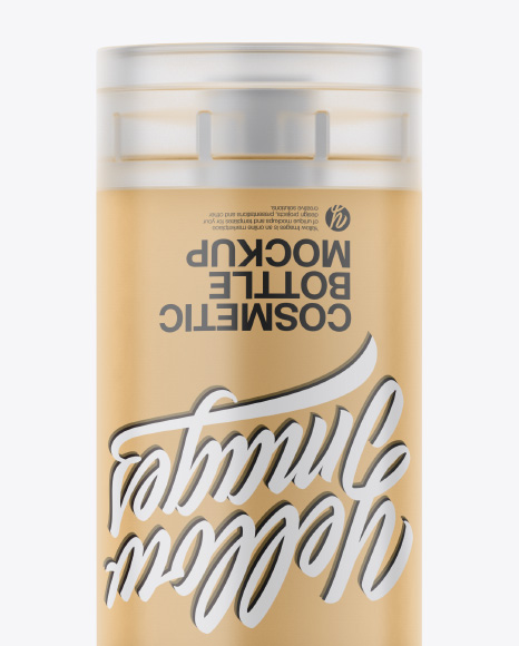 Cosmetic Bottle Mockup - Front View