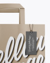 Kraft Bag w/ Label Mockup - Front View