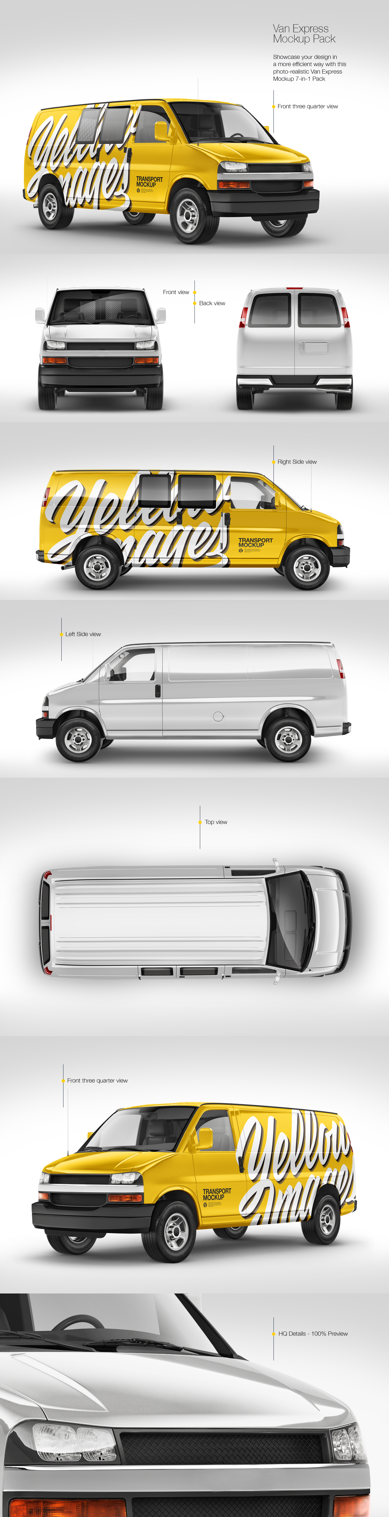 Van Express Mockup Pack Van Express Mockup Pack