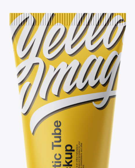 Matte Plastic Cosmetic Tube Mockup
