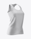 Woman's Tank Top Mockup - Half Side View